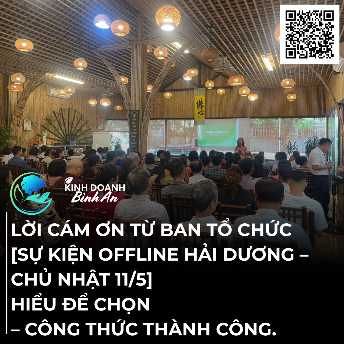 [LỜI CẢM ƠN TỪ BAN TỔ CHỨC] HIỂU ĐỂ CHỌN – CÔNG THỨC THÀNH CÔNG ( OFFLINE HẢI DƯƠNG)